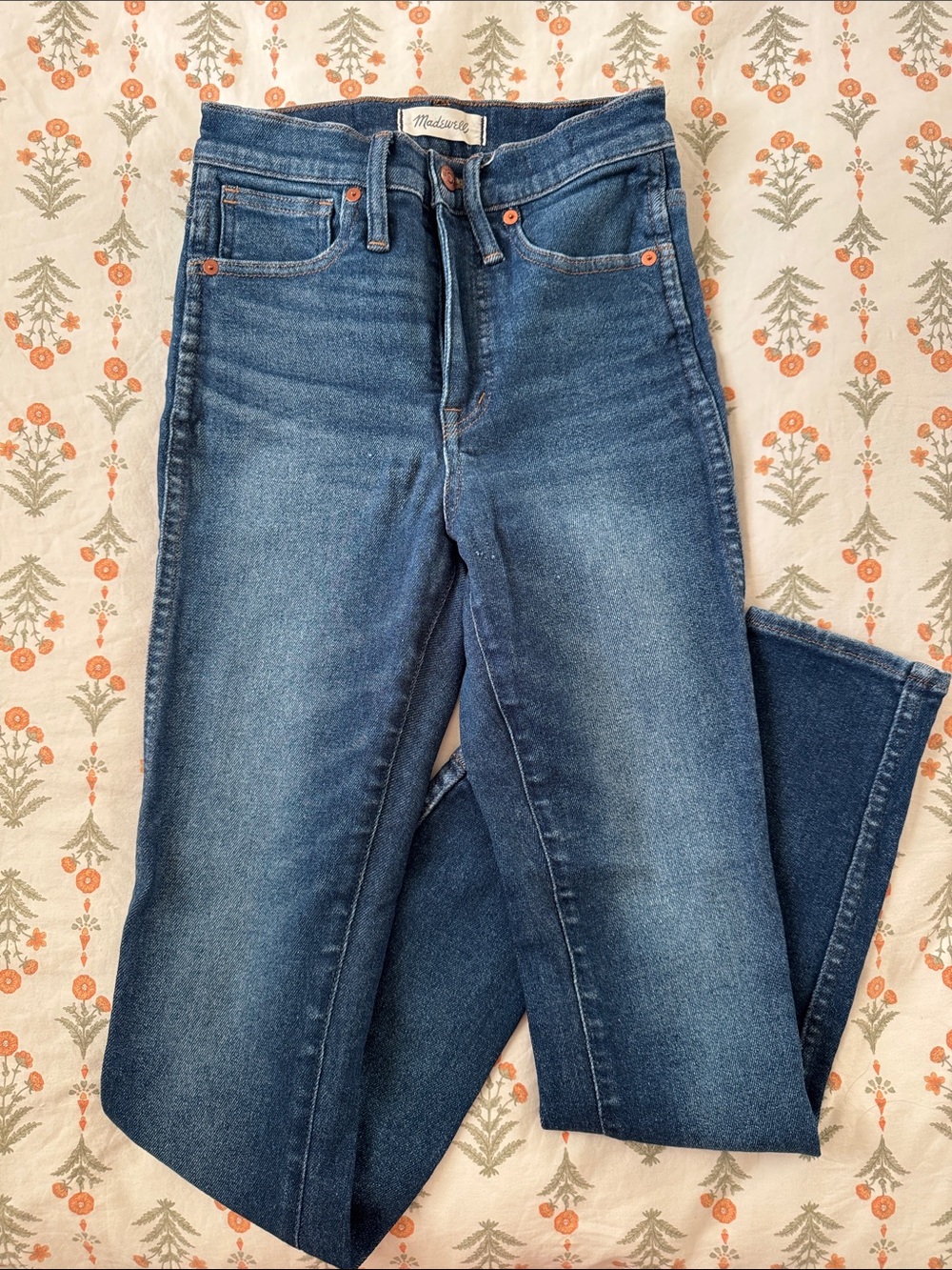 Madewell High-Rise Straight Jeans - Blue